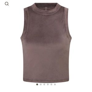 SKIMS VELOUR crewneck tank